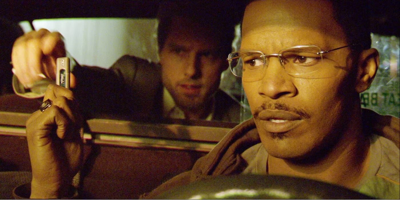 Jamie Foxx and Tom Cruise in Michael Mann's Collateral