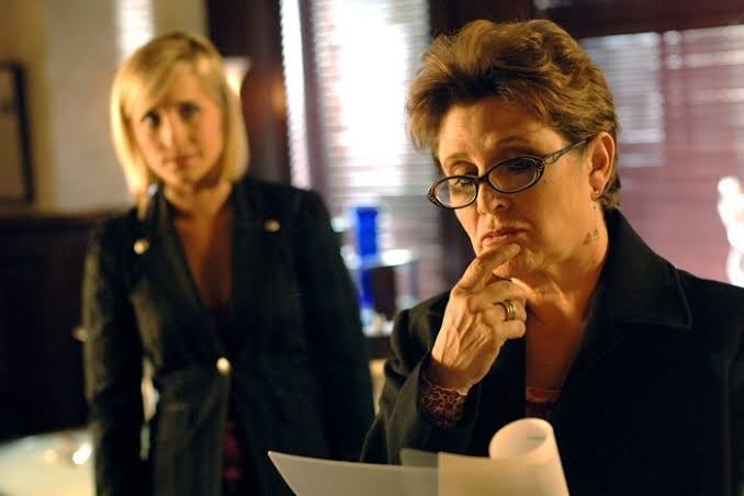 Carrie Fisher in Smallville