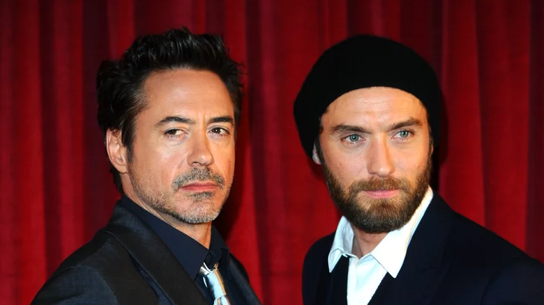 Robert Downey Jr. and Jude Law 