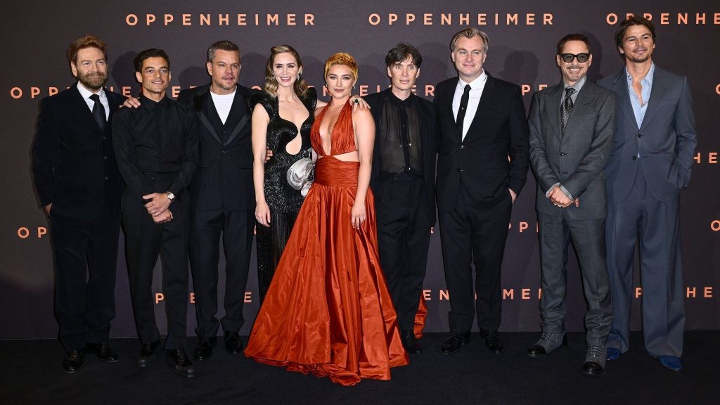 Oppenheimer cast in the London Premiere