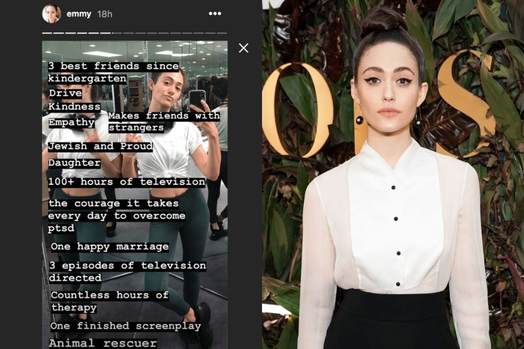 Emmy Rossum took to Instagram to share an empowering message with her fans