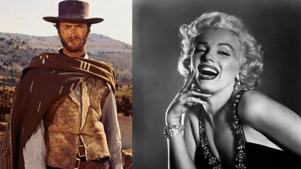 Clint Eastwood and Marilyn Monroe