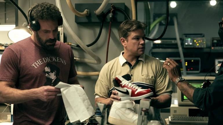 AIR director, Ben Affleck alongside Matt Damon