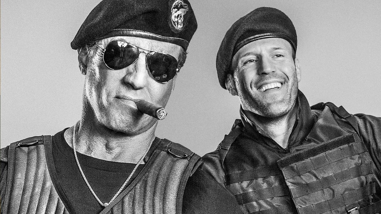 Jason Statham Sylvester Stallone in Expendables 3