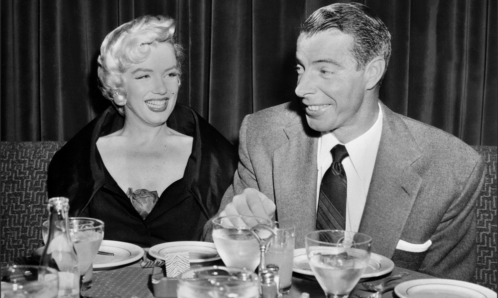 Joe DiMaggio and Marilyn Monroe