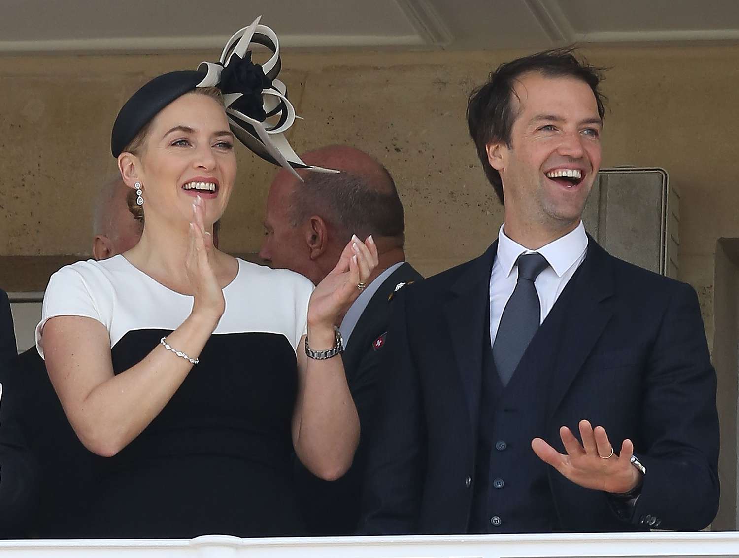 Kate Winslet with her husband