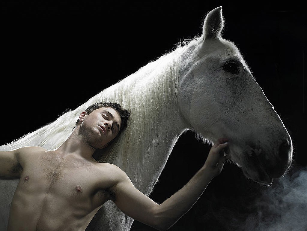 Daniel Radcliffe in a still from Equus