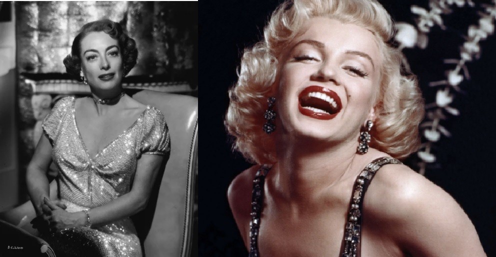 Joan Crawford and Marilyn Monroe