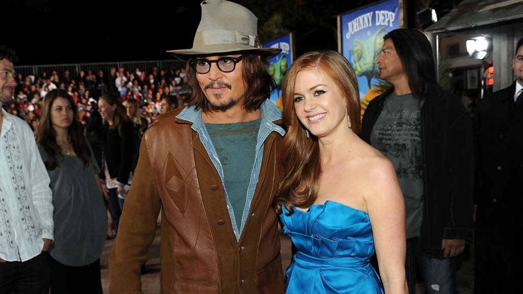 Isla Fisher and Johnny Depp 