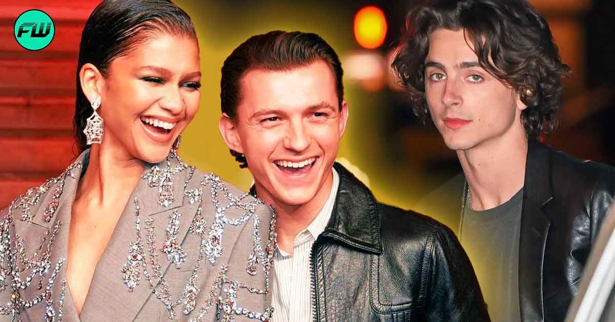 Zendaya Opened Up About Whether She Saw Timothée Chalamet Steal Her Boyfriend Tom Holland's Place