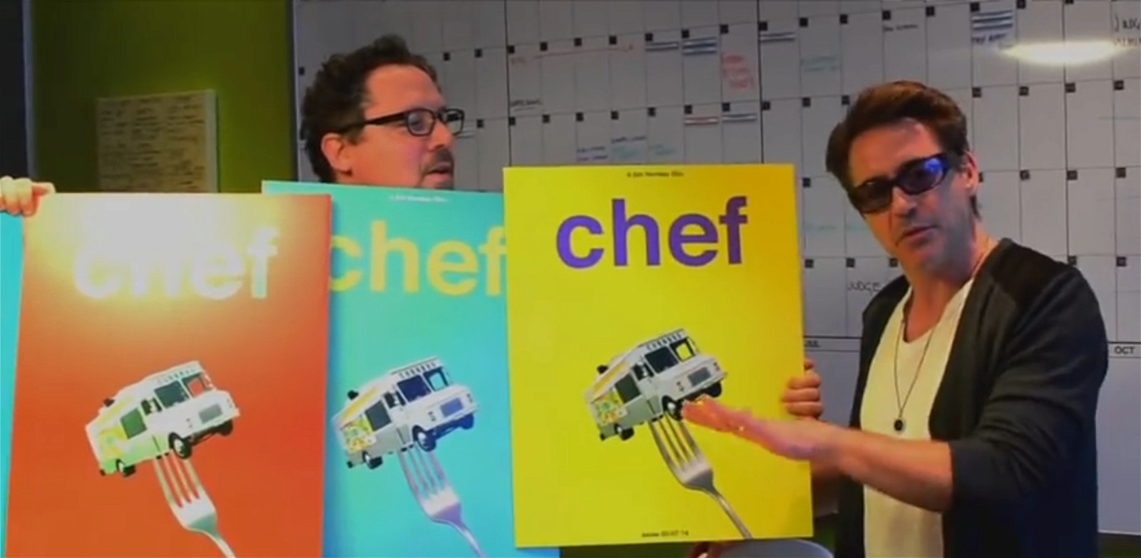 Posters designed by Robert Downey Jr. for Chef
