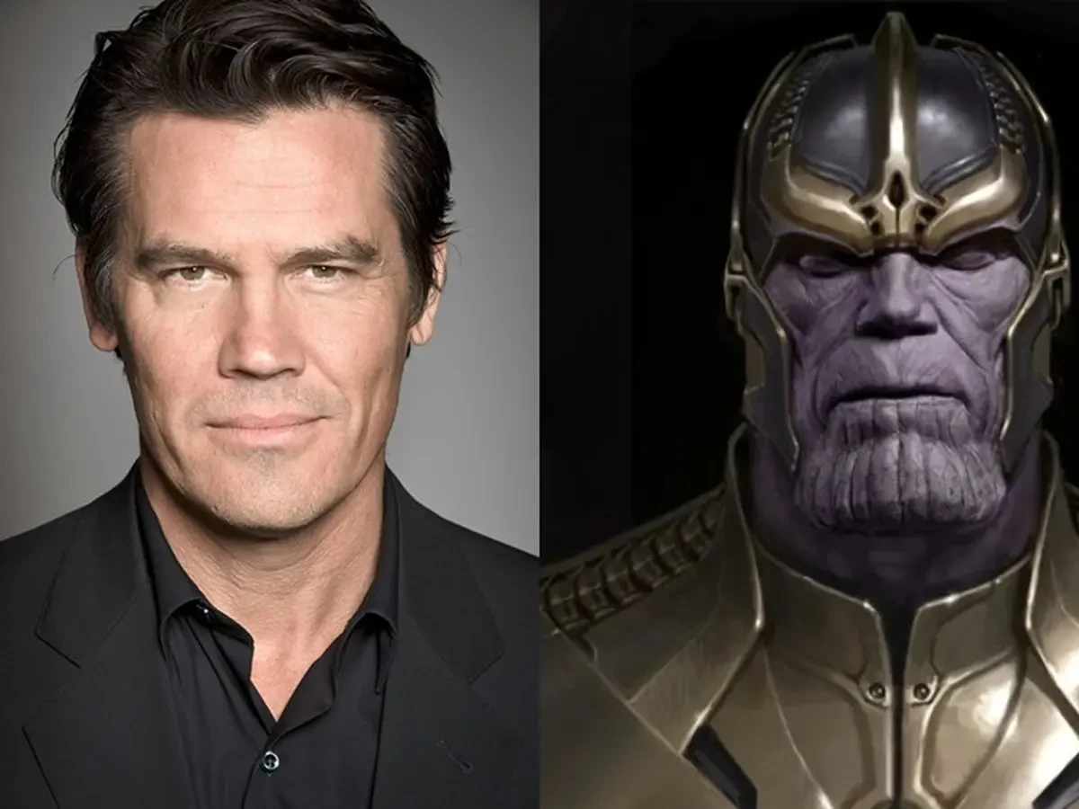 Josh Brolin played Thanos (right)
