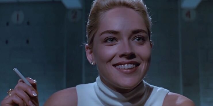 Sharon Stone as the bone chilling Catherine Tramell