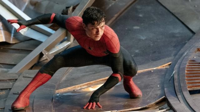 Tom Holland as Spider-Man in a still from Spider-Man: No Way Home