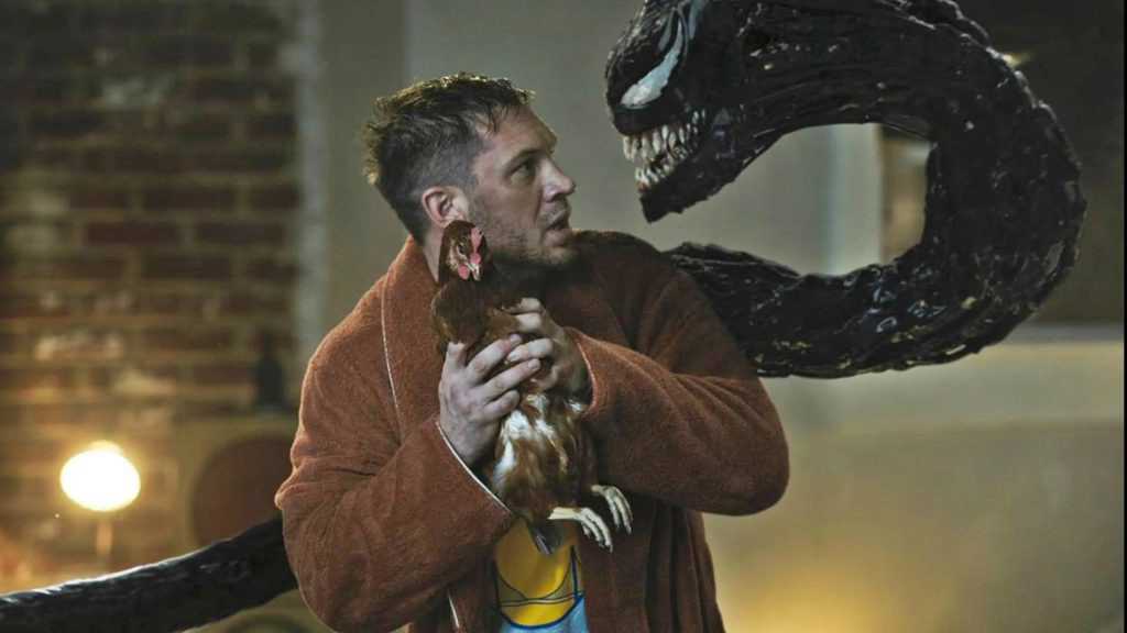A still of Tom Hardy from the first Venom