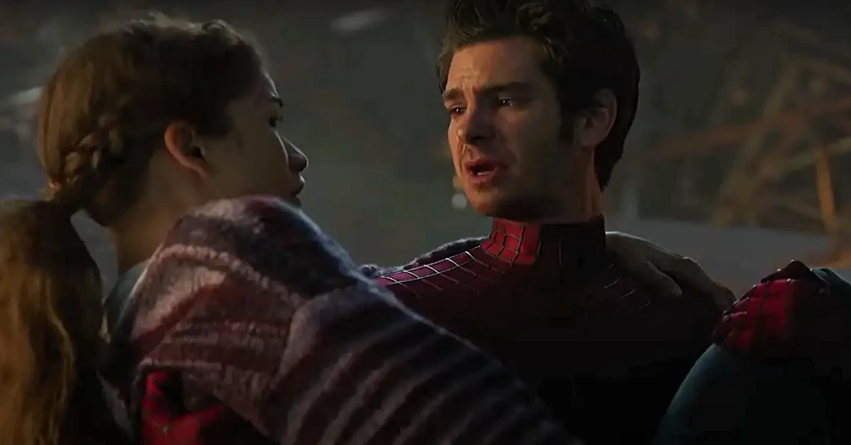Zendaya and Andrew Garfield in a still from Spider-Man: No Way Home