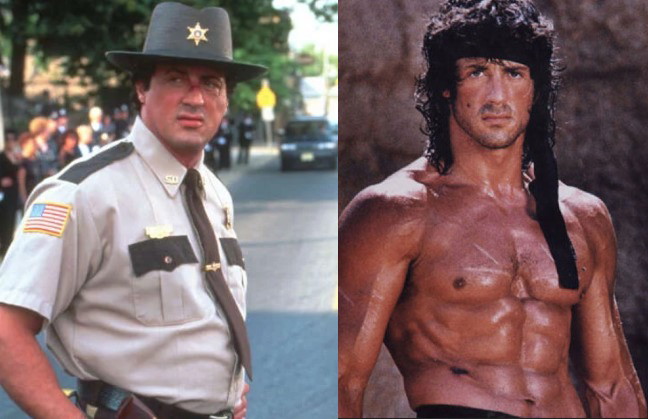 The difference in Sylvester Stallone's physique made some people "giggle"