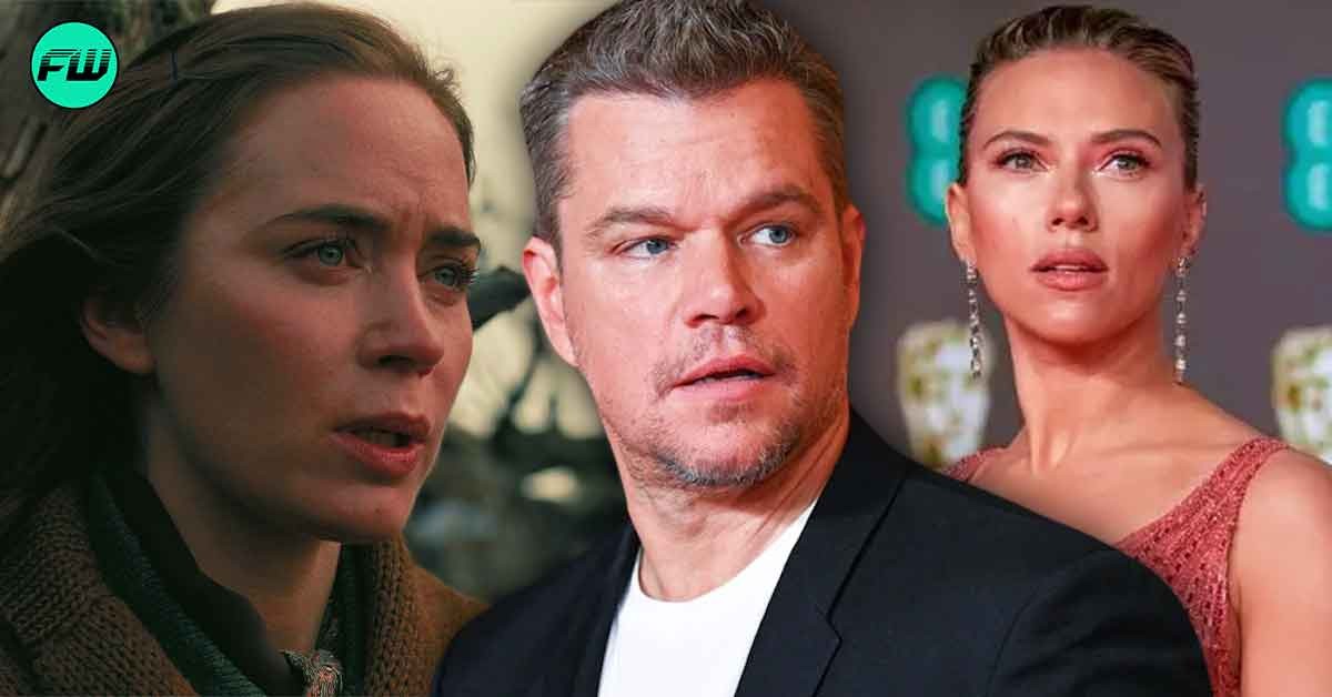 Matt Damon Hated Kissing Scarlett Johansson In $120M Movie That Left His Oppenheimer Co-Star Emily Blunt Bewildered For A Strange Reason