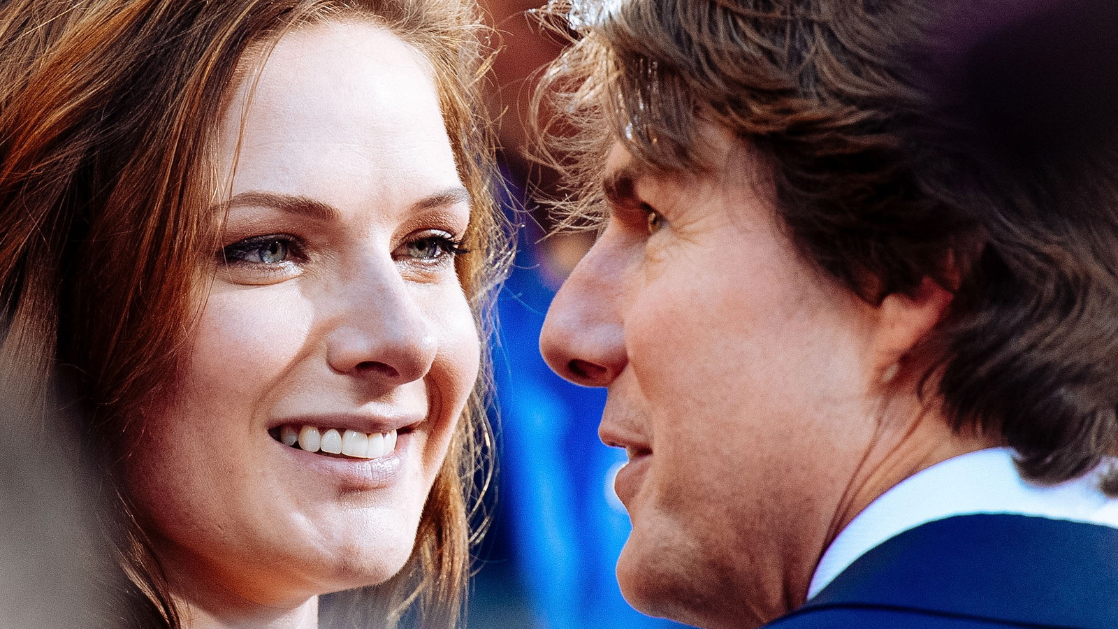 Rebecca Ferguson and Tom Cruise