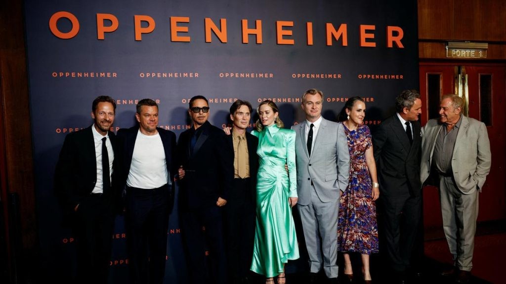 Christopher Nolan, Emma Thomas, and Oppenheimer cast