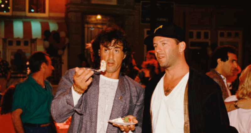 Sylvester Stallone and Bruce Willis 