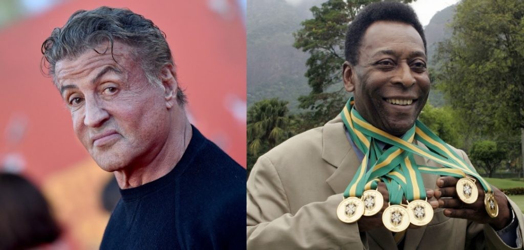 Sylvester Stallone and Pele
