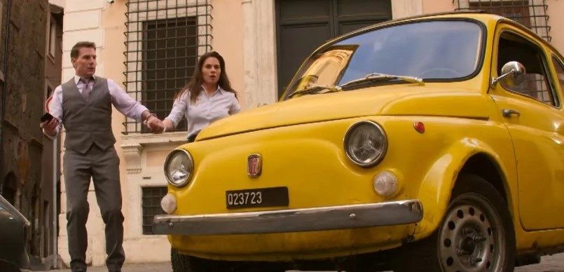 The Mission: Impossible 7 car chase sequence in Rome