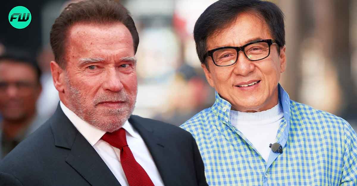 Arnold Schwarzenegger fired a sly jab at Jackie Chan!