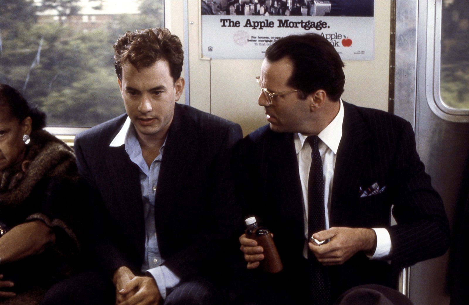 Tom Hanks and Bruce Willis in The Bonfire of the Vanities (1990)
