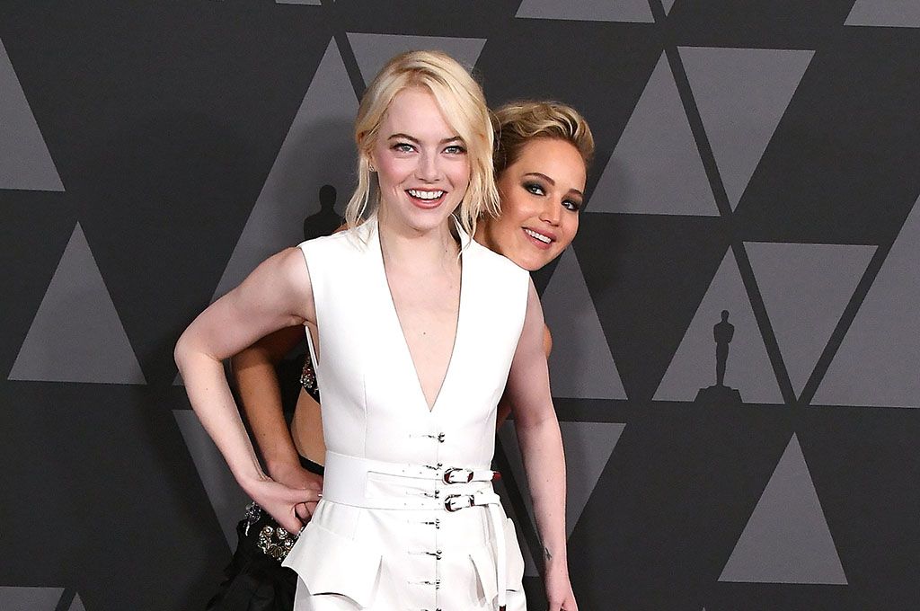 Emma Stone and Jennifer Lawrence