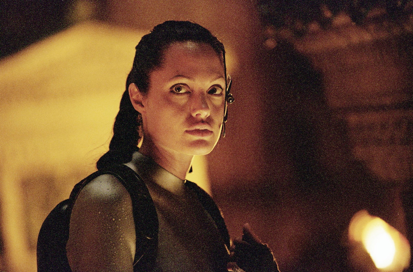 Angelina Jolie in a still from Lara Croft: Tomb Raider- The Cradle Of Life 