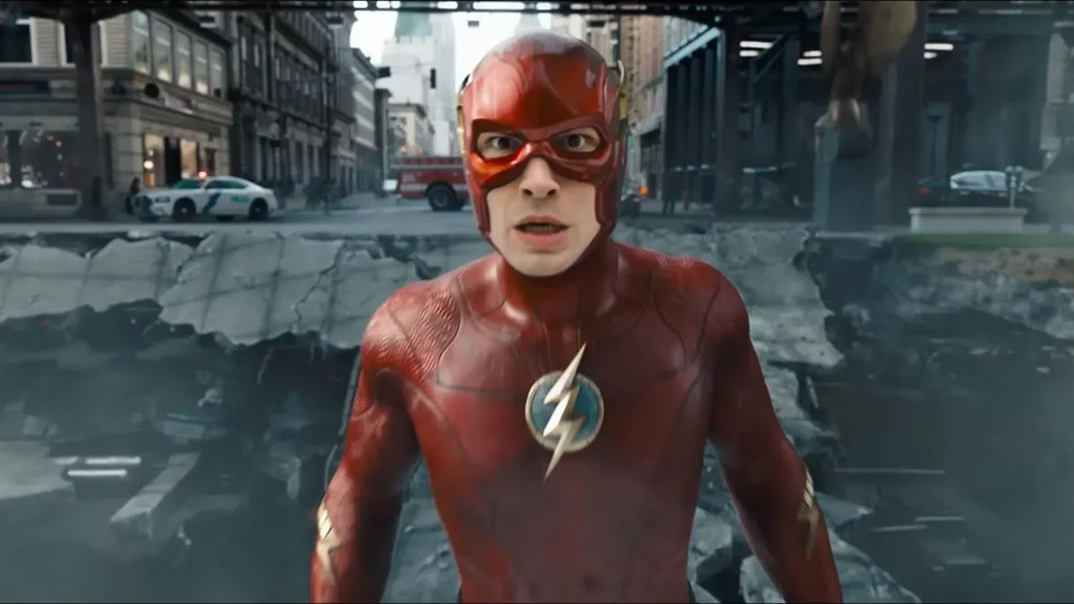 Ezra Miller in and as The Flash 