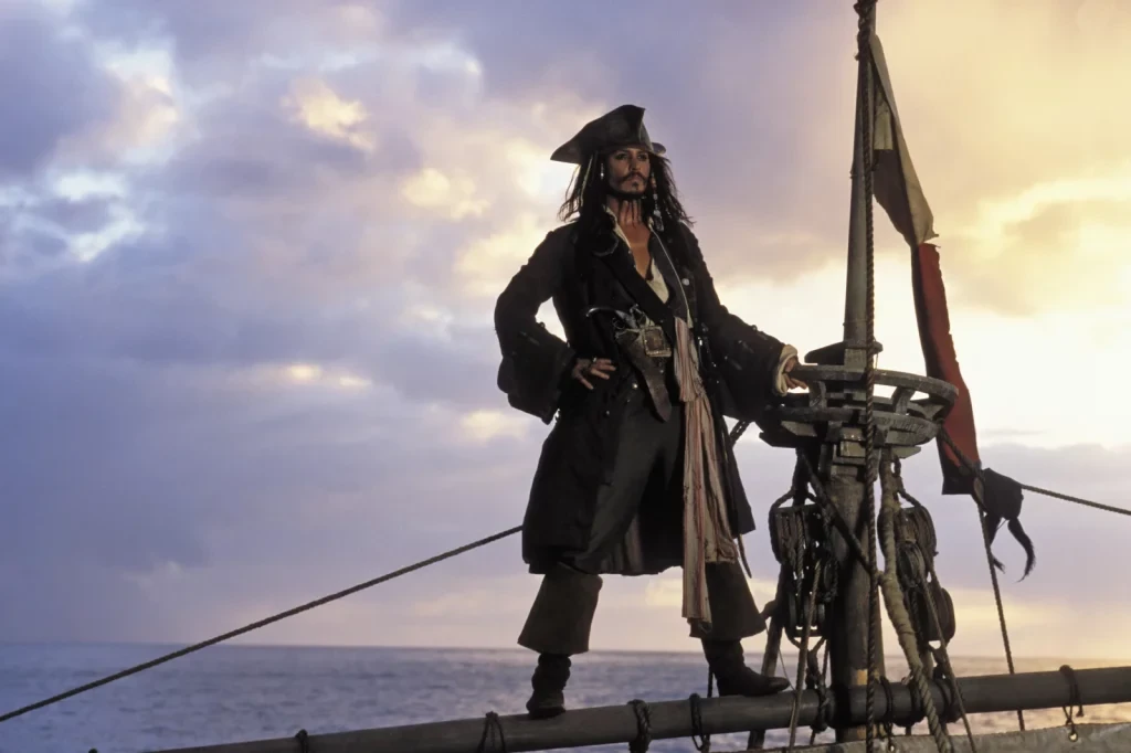 Johnny Depp from Disney's Pirates of the Caribbean: The Curse of the Black Pearl