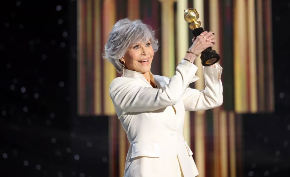 Jane Fonda received the Cecil B. DeMille Award at the 2021 Golden Globe