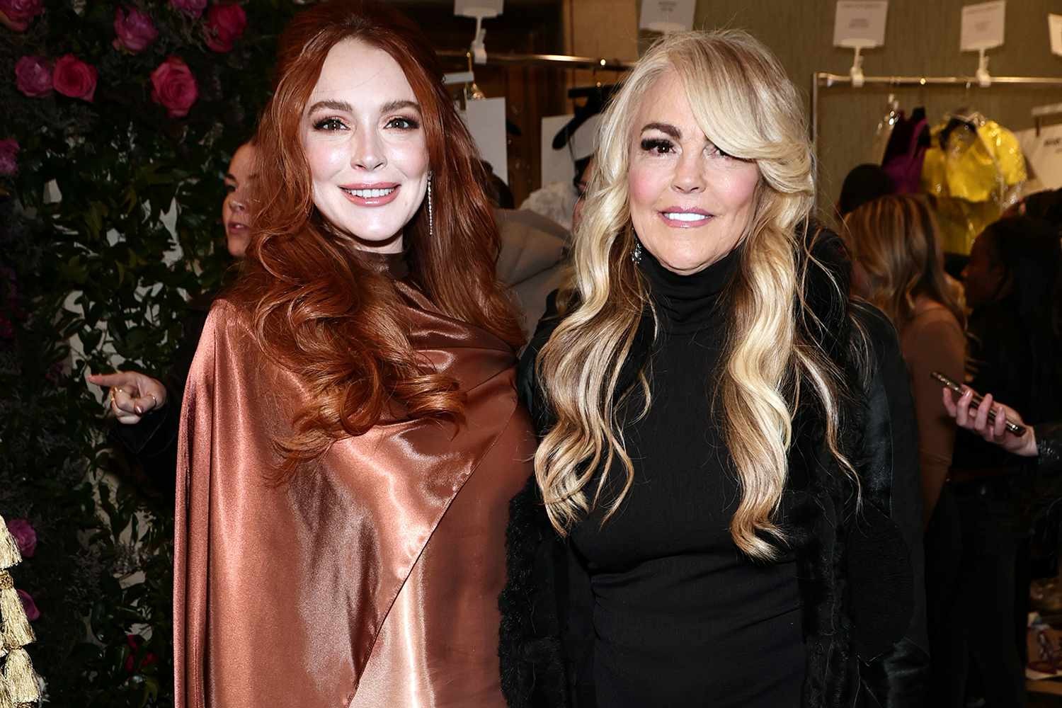 Lindsay Lohan with mother Dina Lohan