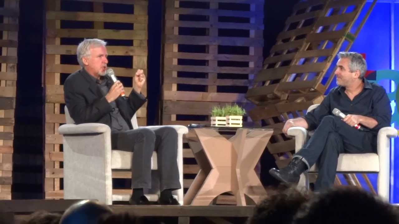 Alfonso Cuaron and James Cameron