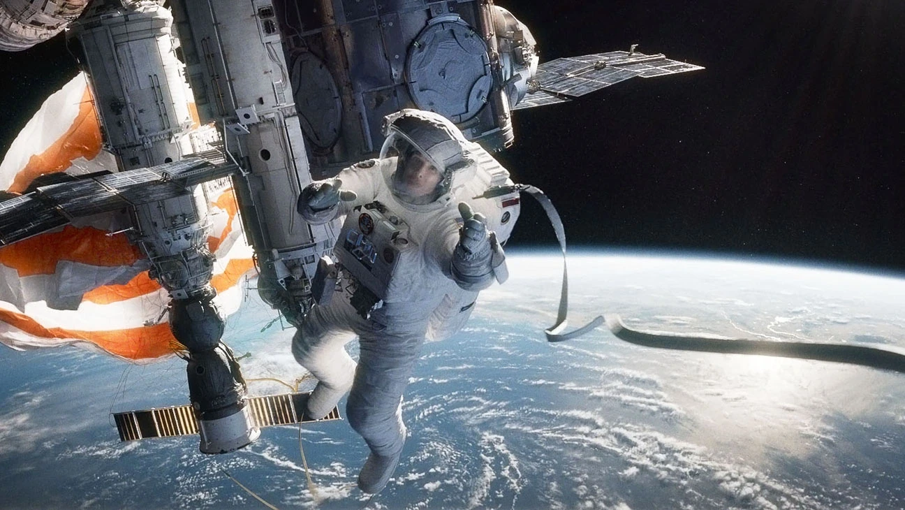Sandra Bullock in a still from Gravity (2013)