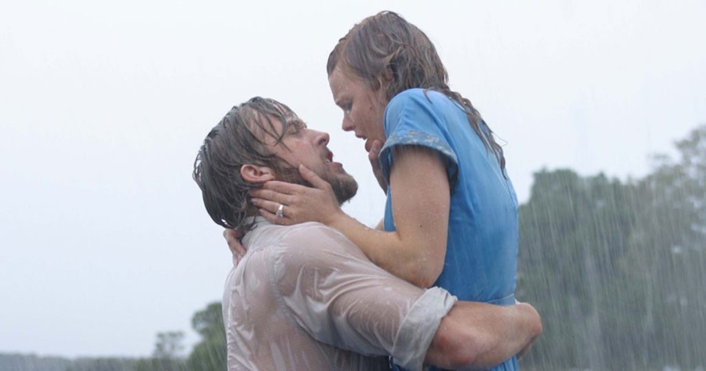 Rachel McAdams and Ryan Gosling in The Notebook 