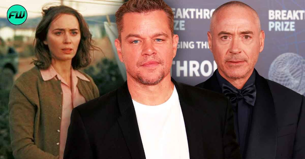 Matt Damon Exposes Robert Downey Jr Who Forced ‘Oppenheimer’ Star Emily Blunt’s Husband For His Viral Picture