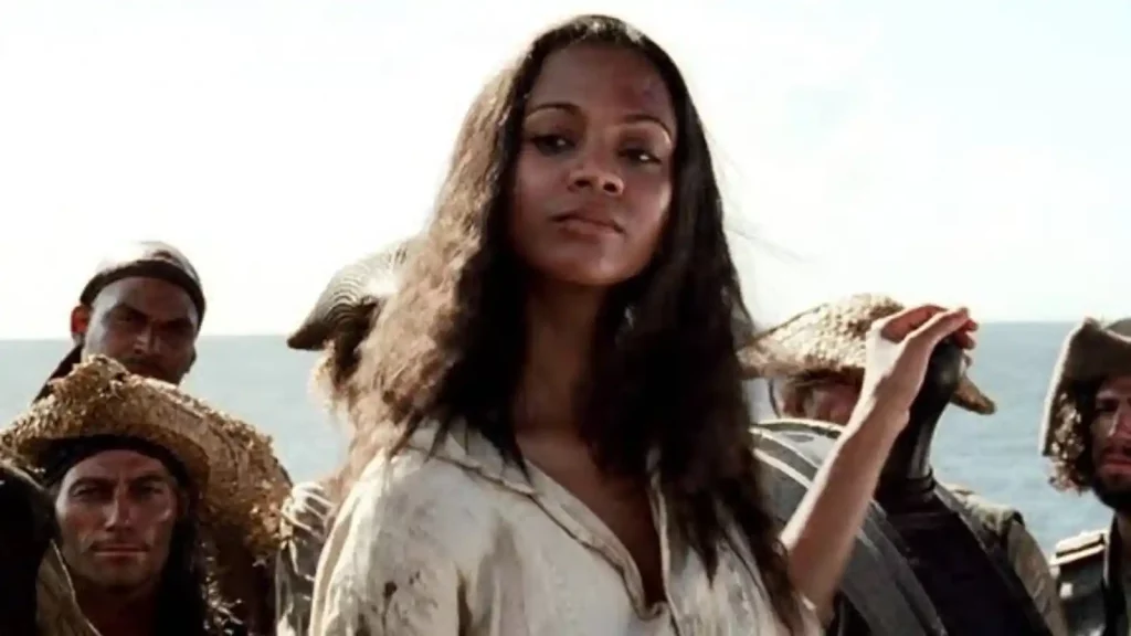 Zoe Saldana in Pirates of the Caribbean