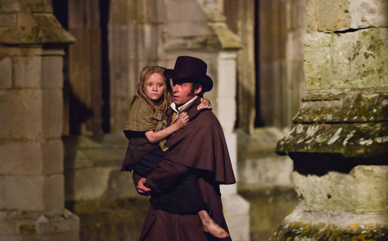 Hugh Jackman in a still from Les Misarebles 