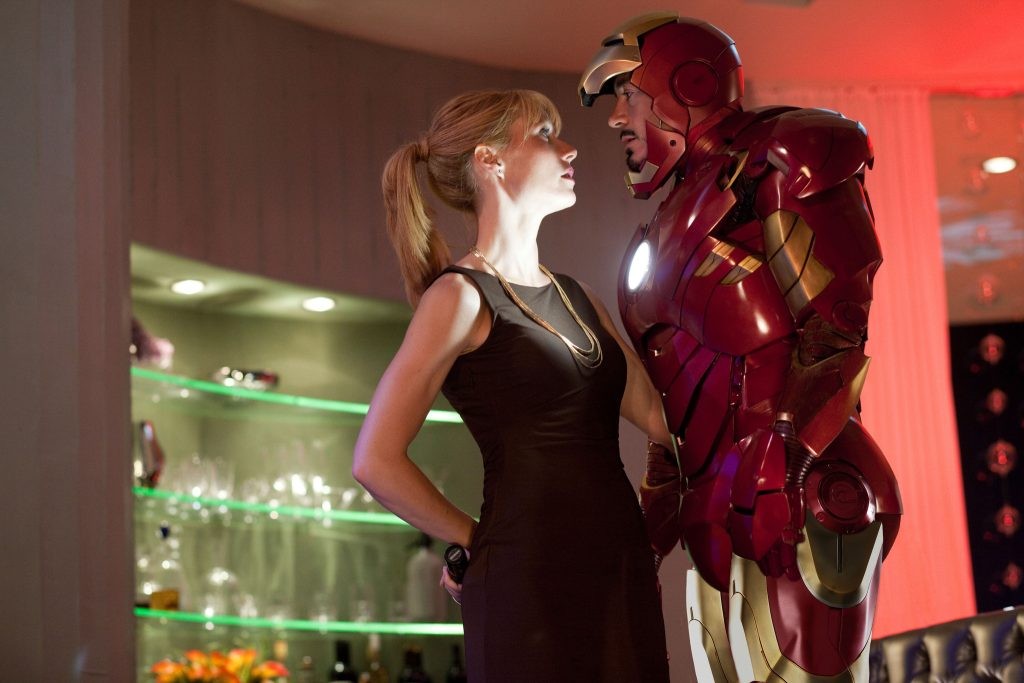 Robert Downey Jr. and Gwyneth Paltrow in a still from Iron Man 2