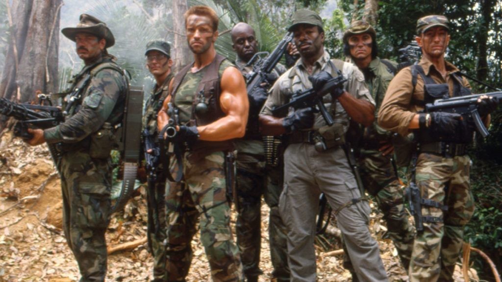 The cast of 1987's Predator