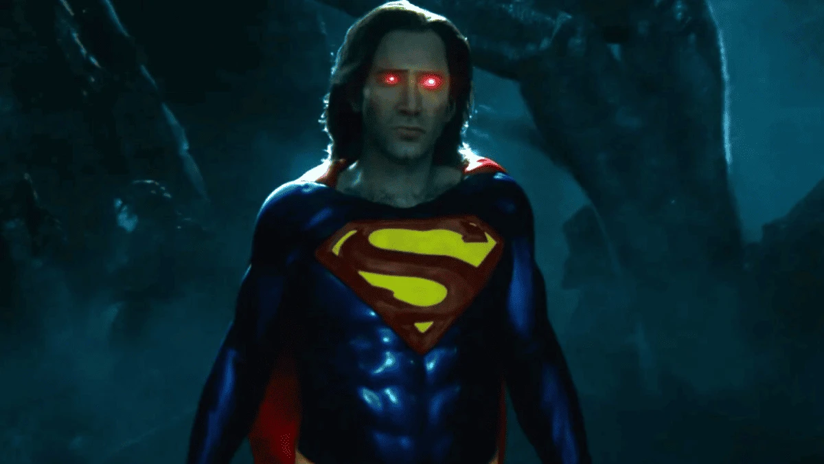 Nicolas Cage as Superman in The Flash (2023)