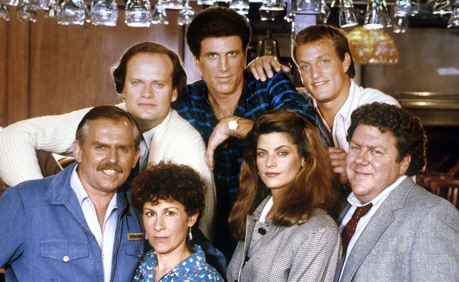 In a Still from Cheers
