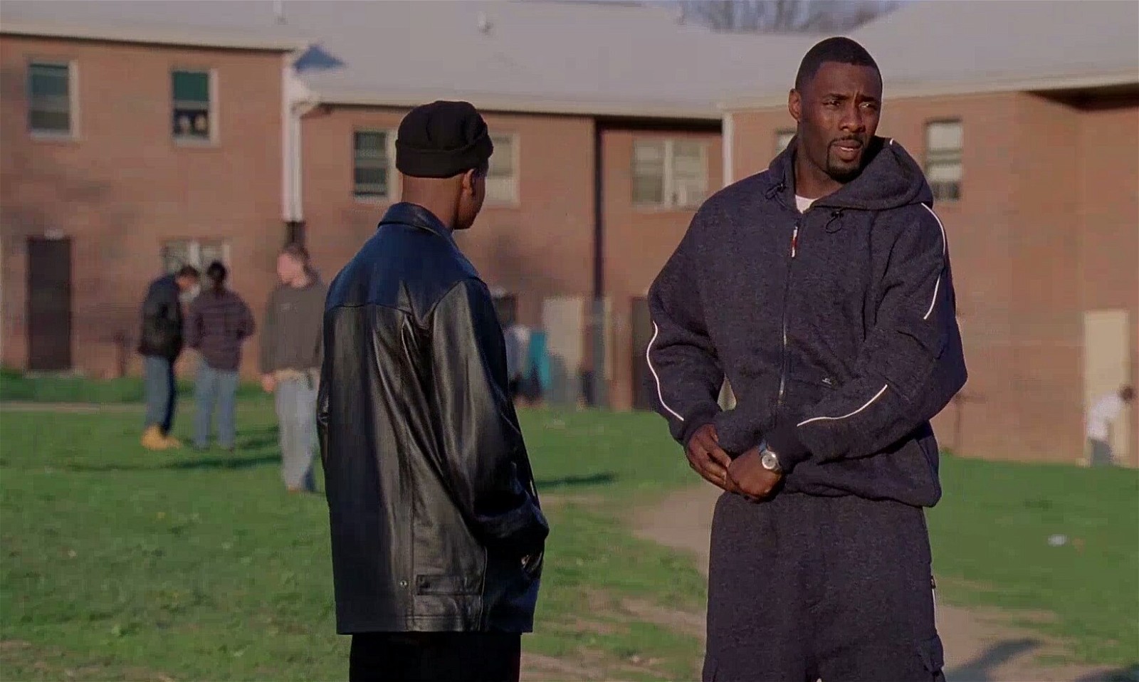 Idris Elba in a still from The Wire