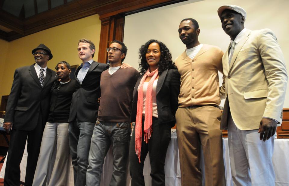 The cast of The Wire at Harvard