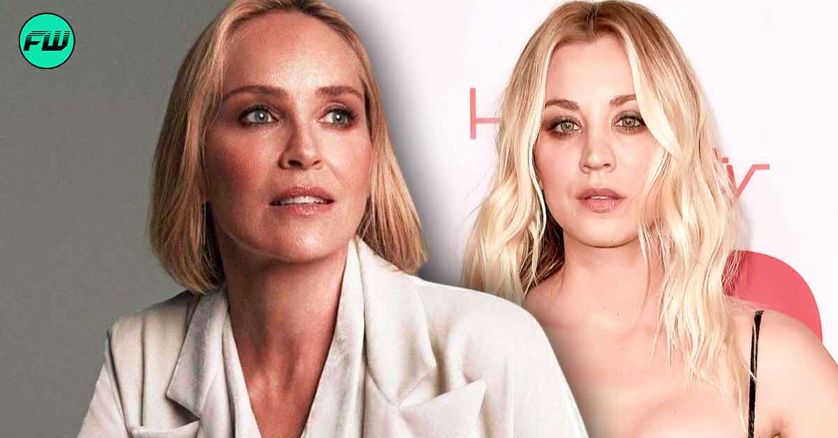 Kaley Cuoco Surprised Sharon Stone With A Heartfelt Gift Only To Get Slapped Across The Face Several Times That Left Her Reaching For Ice