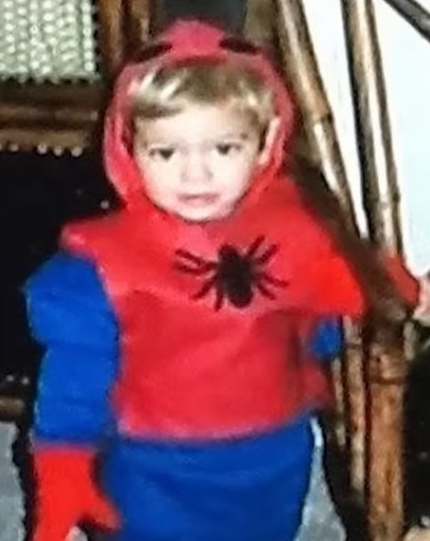 Andrew Garfield in his childhood