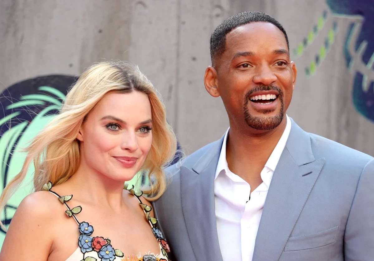 Margot Robbie and Will Smith